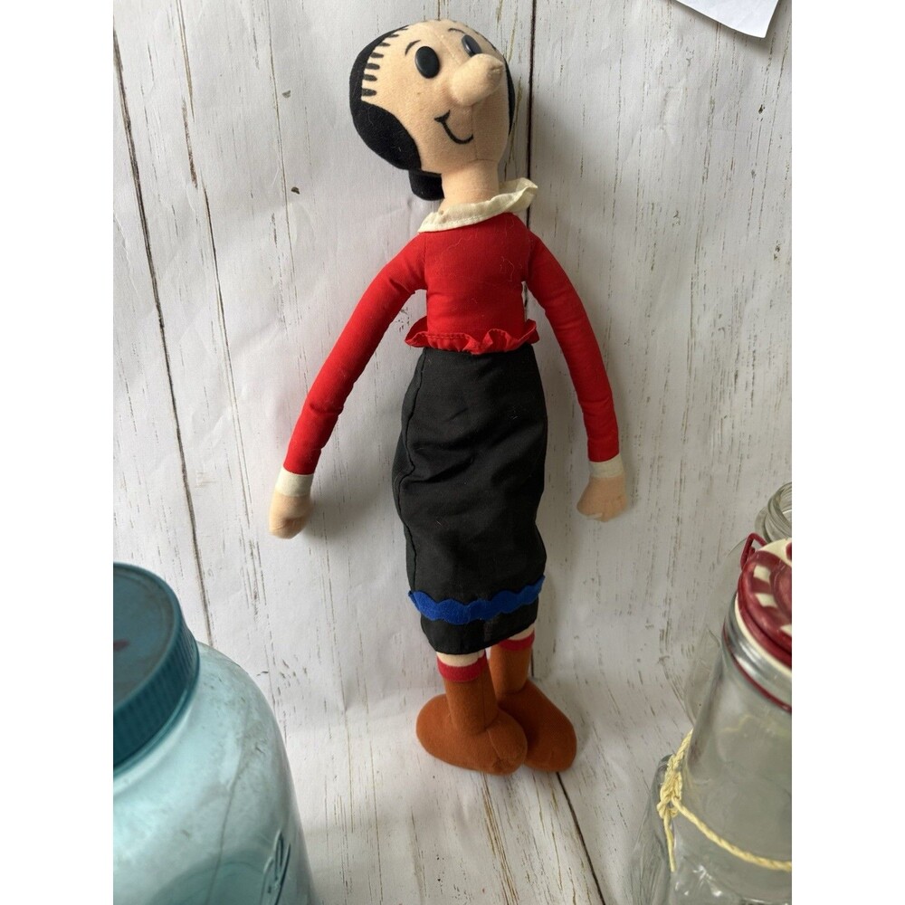 Olive Oil Popeye's Girlfriend 17” Plush Stuff Doll - Cartoon